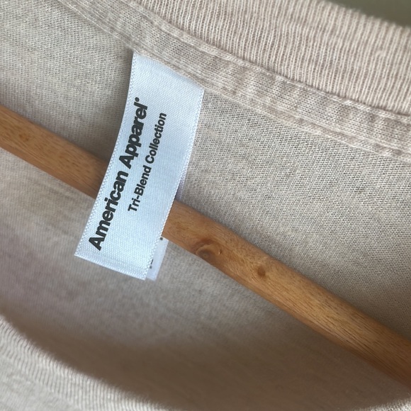 AMERICAN APPAREL || Tri-Blend Slim Fit Crewneck TriCreole Pink Size Small - Picture 9 of 13